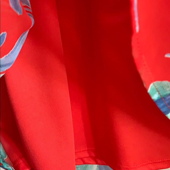 Lulus Red Floral Sundress. - Picture 5 of 7